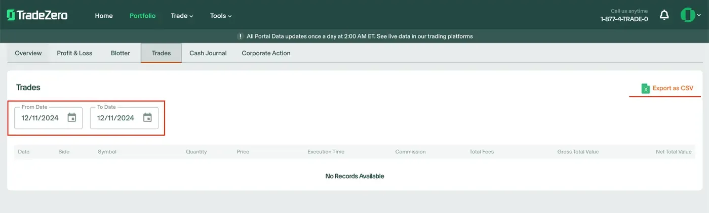 Import TradeZero trades — screenshot 3