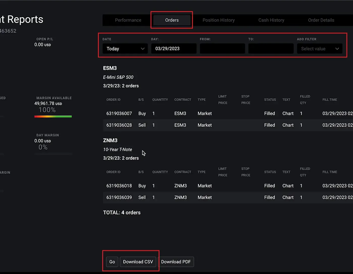 Import Tradovate trades — screenshot 2